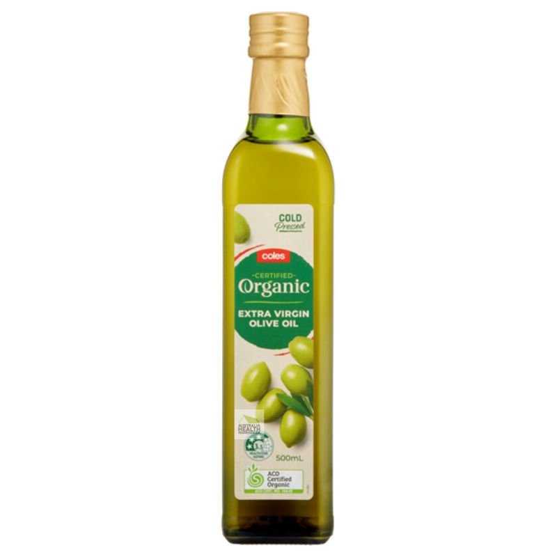 [CLEARANCE Expiry Date: 28/08/2026] Coles Organic Extra Virgin Olive Oil 500mL