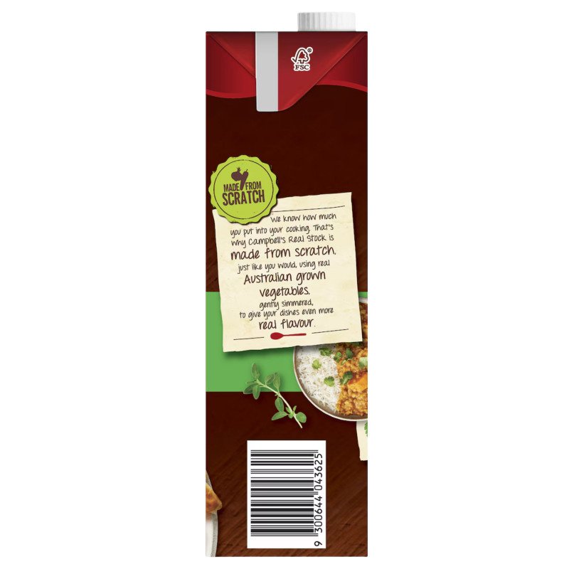 [Expiry Date: 06/05/2027] Campbell's Real Stock Vegetable 1Litre