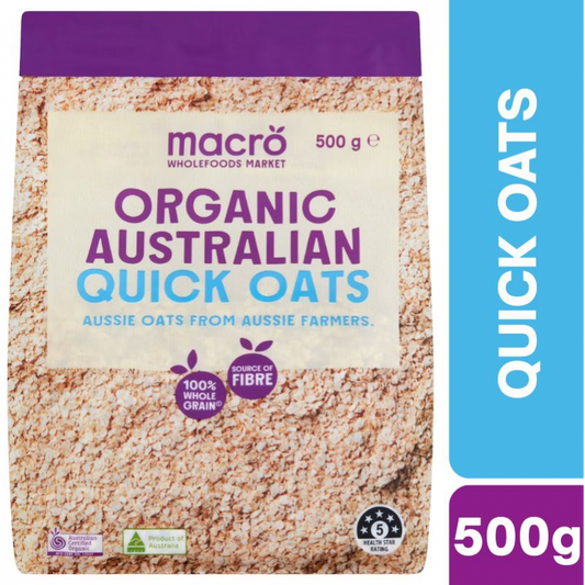 [Expiry: 02/10/2026] Woolworths Macro Organic Australian Quick Oats 500g