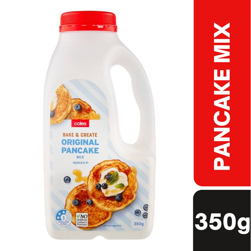 [Expiry Date: 20/11/2026]  Coles Original Pancake Shake Mix 350g