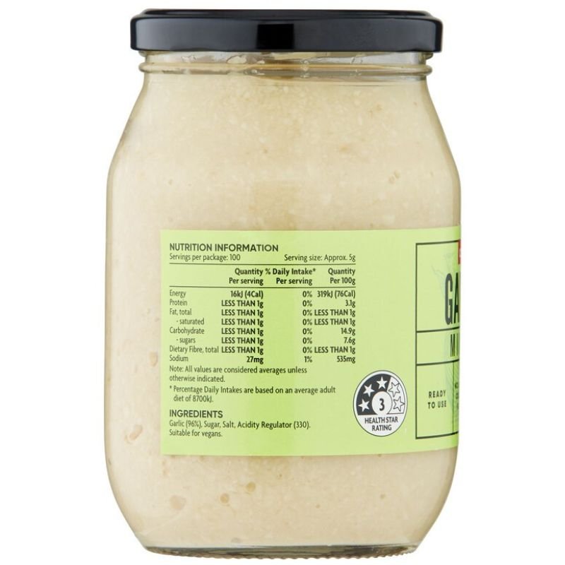 [Expiry:23/06/2027] Coles Minced Garlic 500g