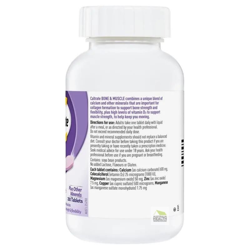 [Expiry: 07/2026 ] Caltrate Bone & Muscle 200 Tablets