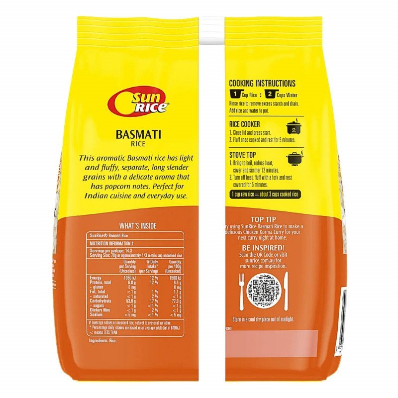 [Expiry Date:07/10/2027]  Sunrice Basmati Rice 1kg