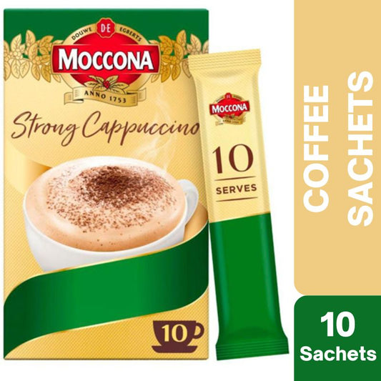 [Expiry:11/07/2027]  Moccona Cafe Classics Strong Cappuccino Coffee 10 Sachets