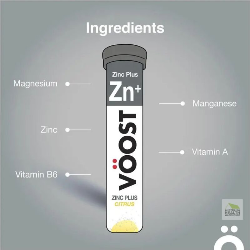 [Expiry: 06/2026] Voost Zinc Plus Effervescent 20 Tablets