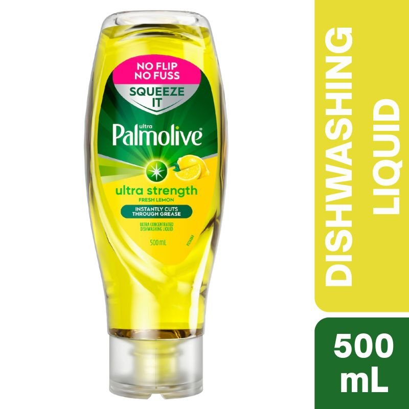 Palmolive Ultra Strength Fresh Lemon Squeeze It Dishwashing Liquid 500mL