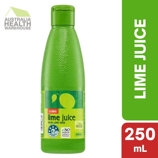 [Expiry: 02/10/2026] Coles Lime Juice 250mL