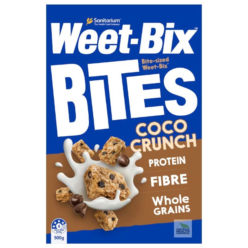 [Expiry: 18/09/2026] Sanitarium Weet-Bix Bites Coco Crunch Breakfast Cereal 500g