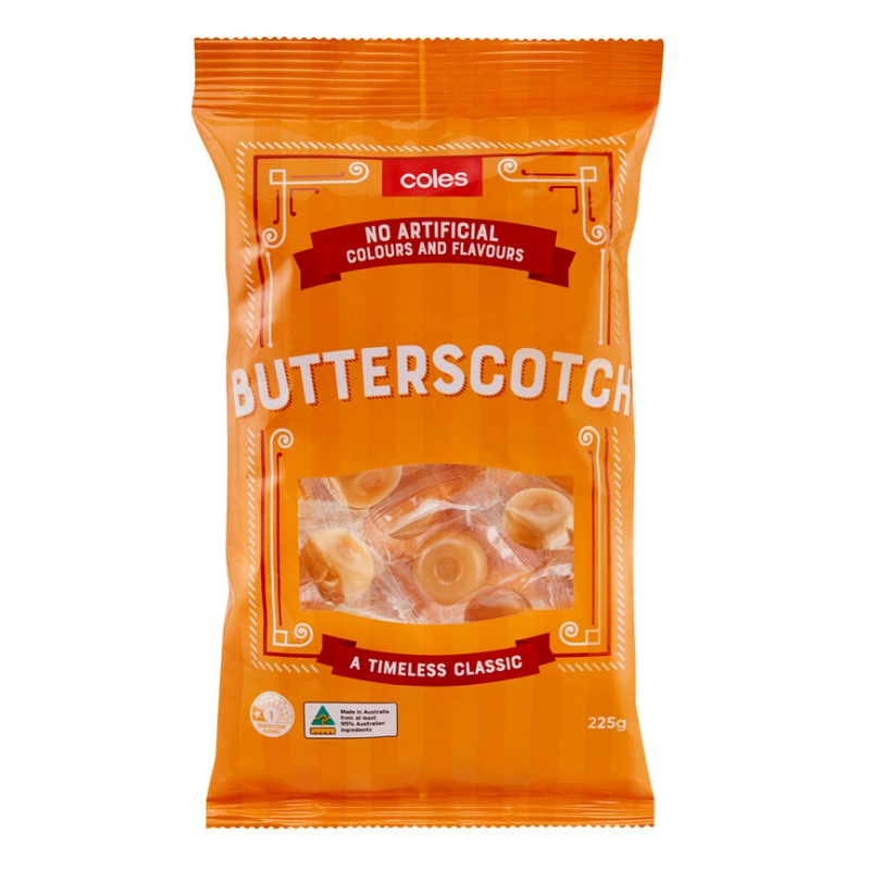 [Expiry Date: 13/05/2026] Coles Butterscotch 225g