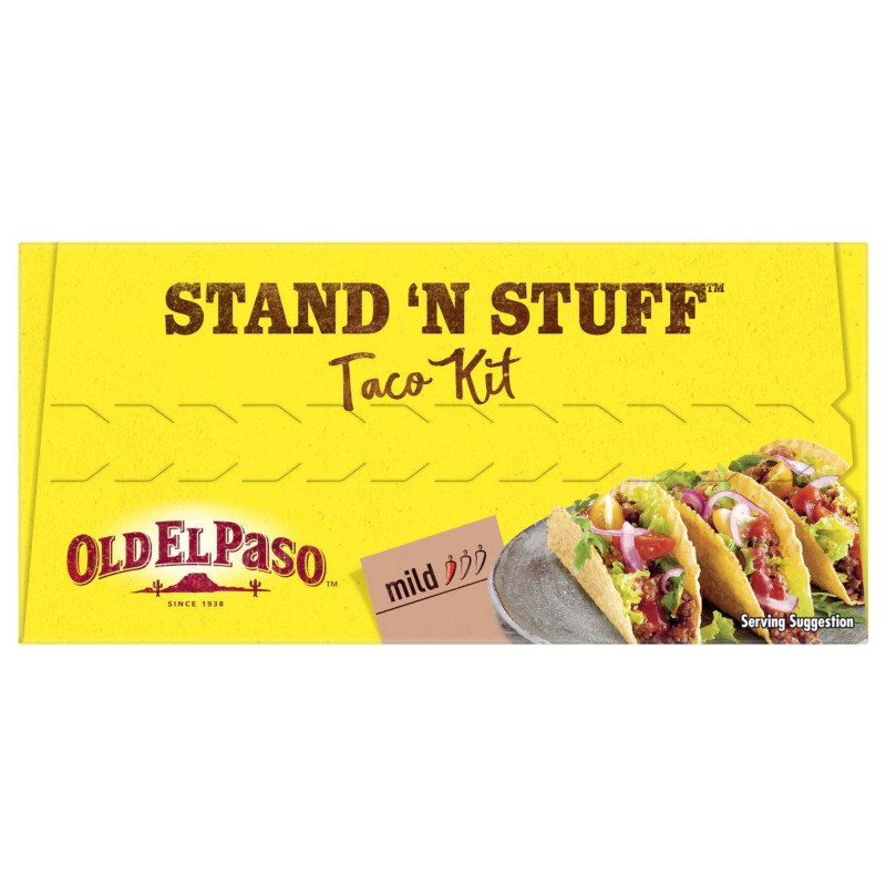 [Expiry Date: 02/03/2027] Old El Paso Stand 'N Stuff Taco Kit Mexican Style 295g