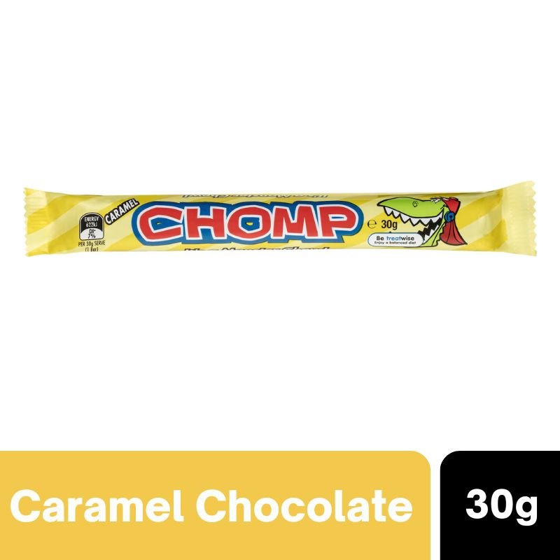 [Expiry: 28/11/2026] Cadbury Chomp Caramel Chocolate Bar 30g