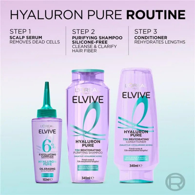 L'Oreal Elvive Hyaluron Pure Conditioner 800mL
