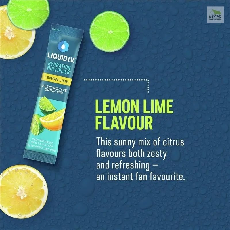 [Expiry: 11/2026] Liquid I.V. Hydration Multiplier 10 Powder Sticks - Lemon Lime Flavour