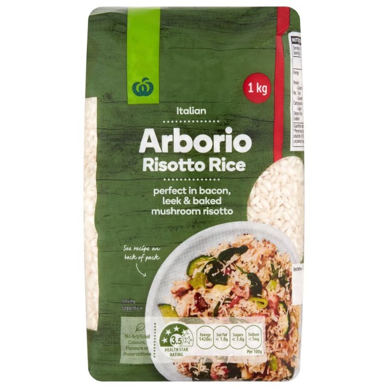 [Expiry Date: 30/04/2027] Woolworths Arborio Risotto Rice 1kg