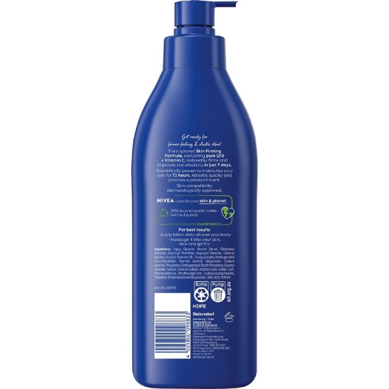 [DAMAGED BOTTLE] Nivea Body Lotion Rich Firming Q10 + Vitamin C - Dry Skin 400mL