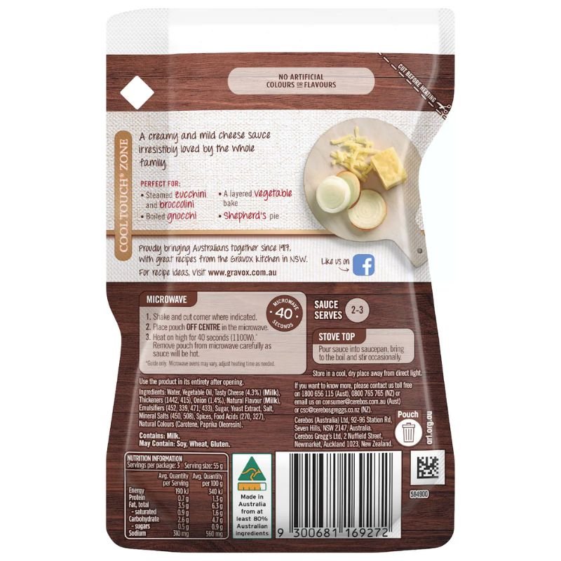 [Expiry Date: 16/03/2027] Gravox Cheese Sauce Liquid Pouch 165g
