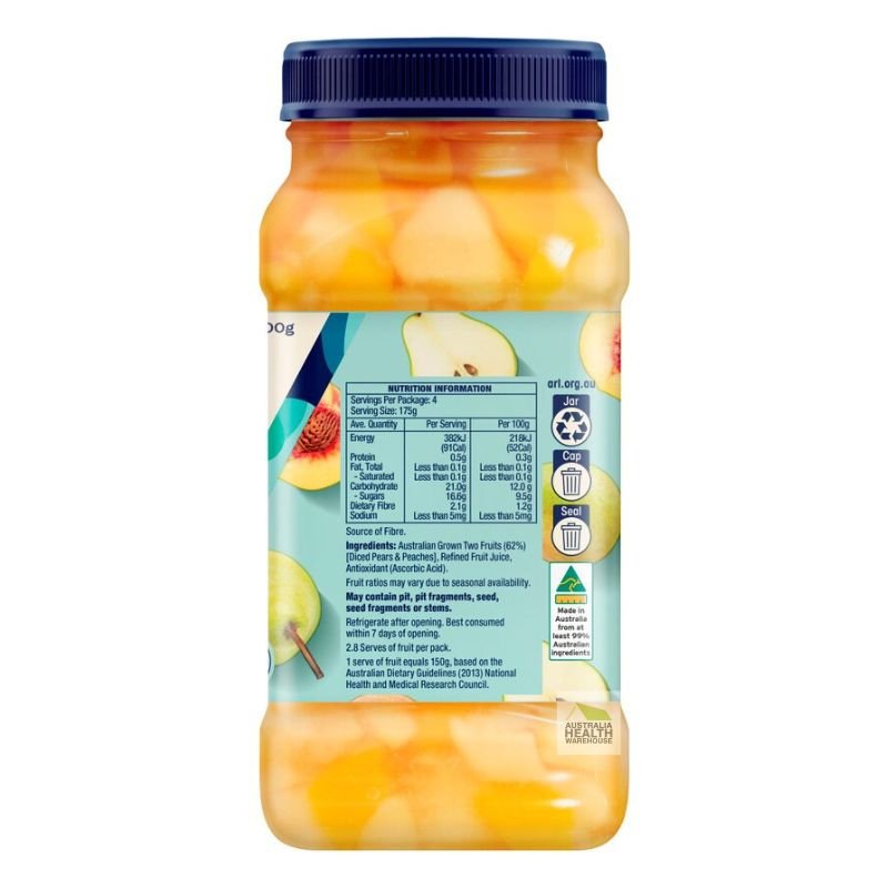 [CLEARANCE Expiry: 30/06/2026] Goulburn Valley Two Fruits In Juice 700g