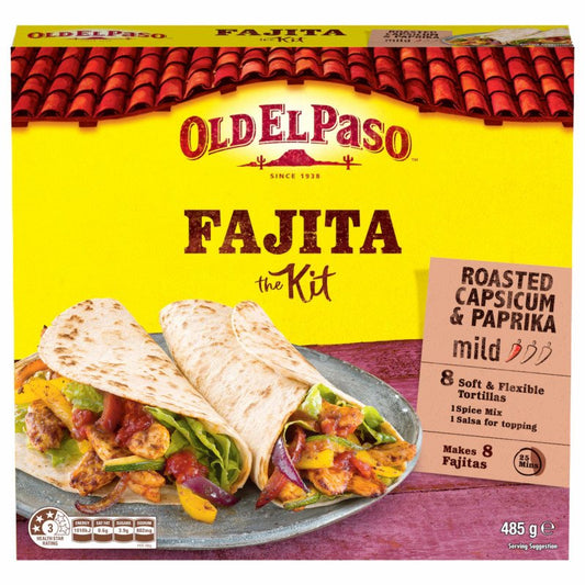 [Expiry Date: 15/03/2027] Old El Paso Fajita Dinner Kit Mexican Style 485g