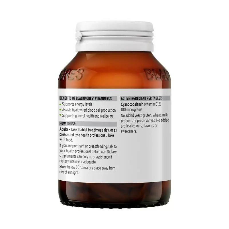 [Expiry: 01/2028] Blackmores Vitamin B12 150 Tablets
