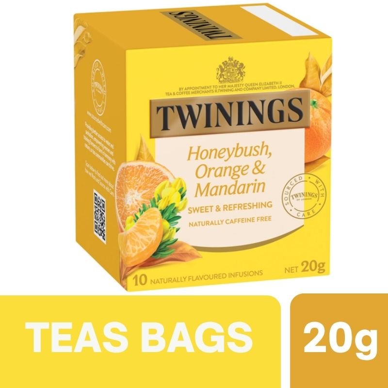 [Expiry: 10/09/2028] Twinings Honeybush Orange Mandarin Tea Bags 10 pack