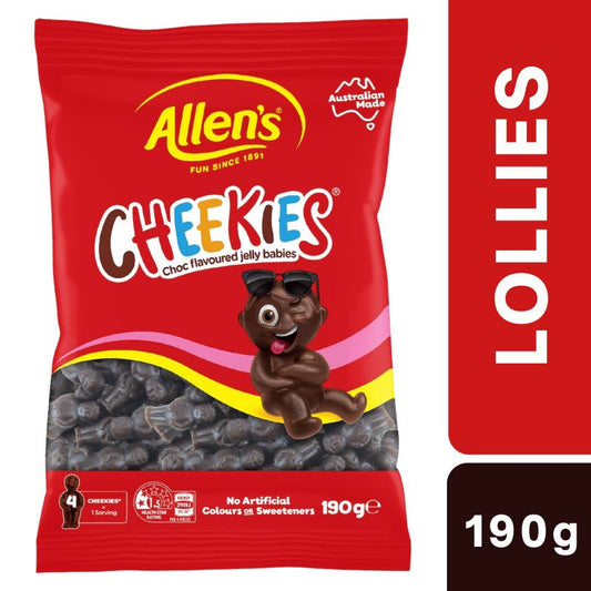 [Expiry: 06/2027] Allen's CHEEKIES Lollies 190g