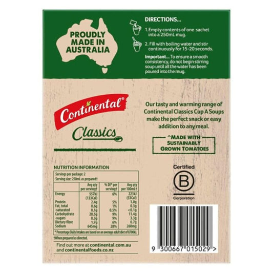 [Expiry Date: 19/02/2028] Continental Cup A Soup Italian Minestrone Serves 2 75g