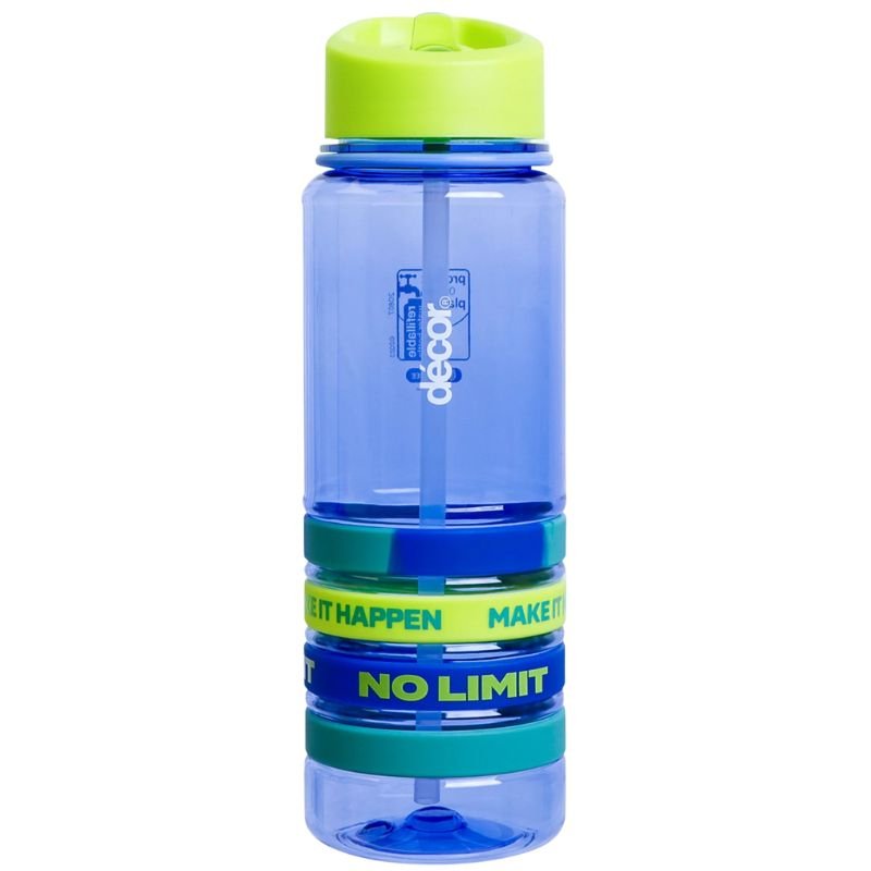 Decor Quad Bands Tritan Bottle 750mL (Green/Blue)