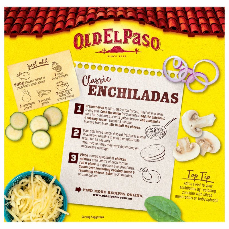 [Expiry Date: 16/01/2027] Old El Paso Enchilada Dinner Kit 520g