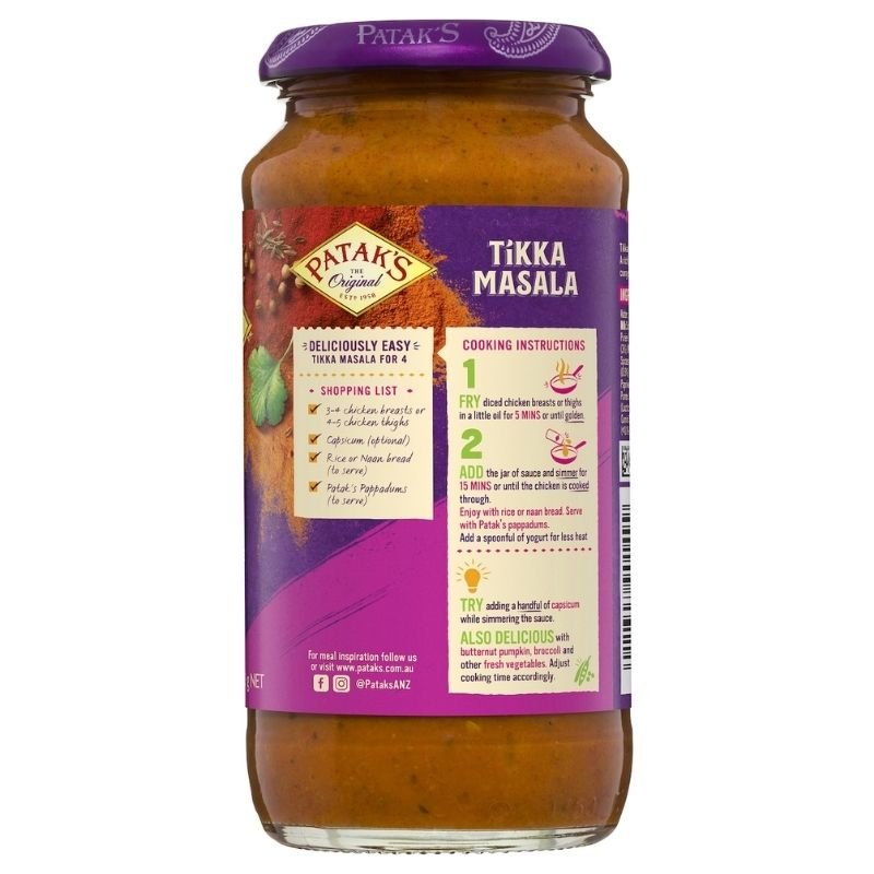 [Expiry: 04/2027] Patak's Tikka Masala Sauce 450g
