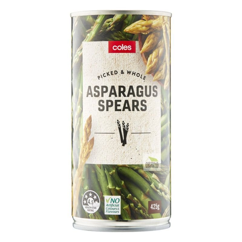 [Expiry Date: 06/12/2028] Coles Asparagus Spears 425g