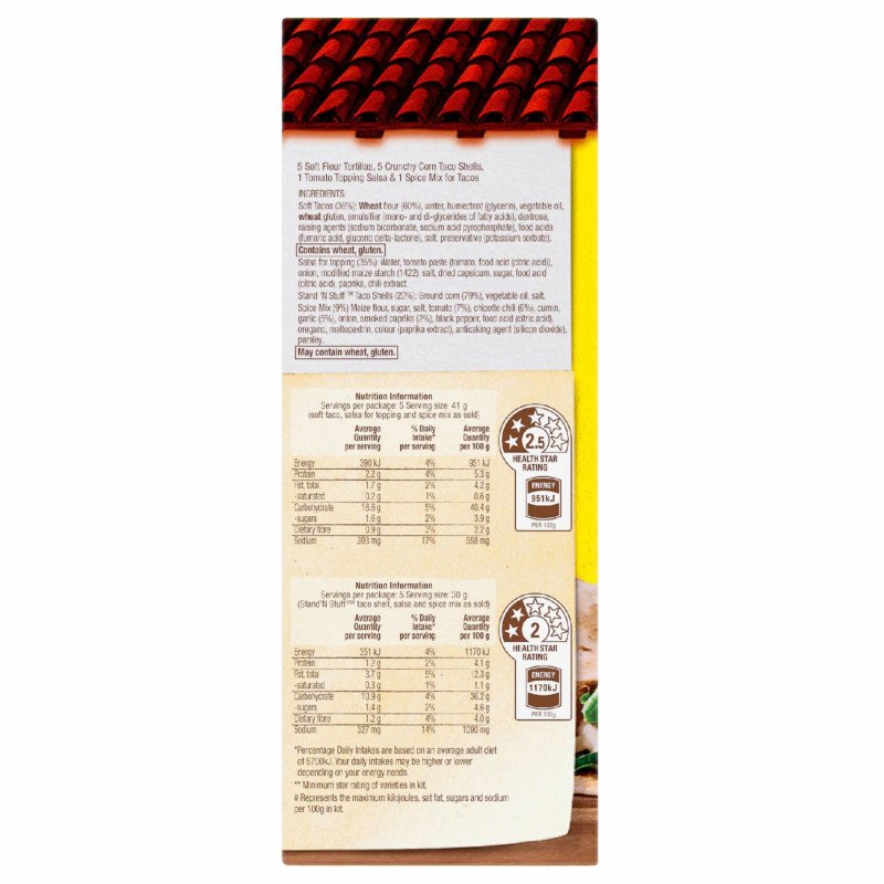 [CLEARANCE Expiry Date: 18/10/2026] Old El Paso Hard N Soft Taco Kit Chipotle 350g