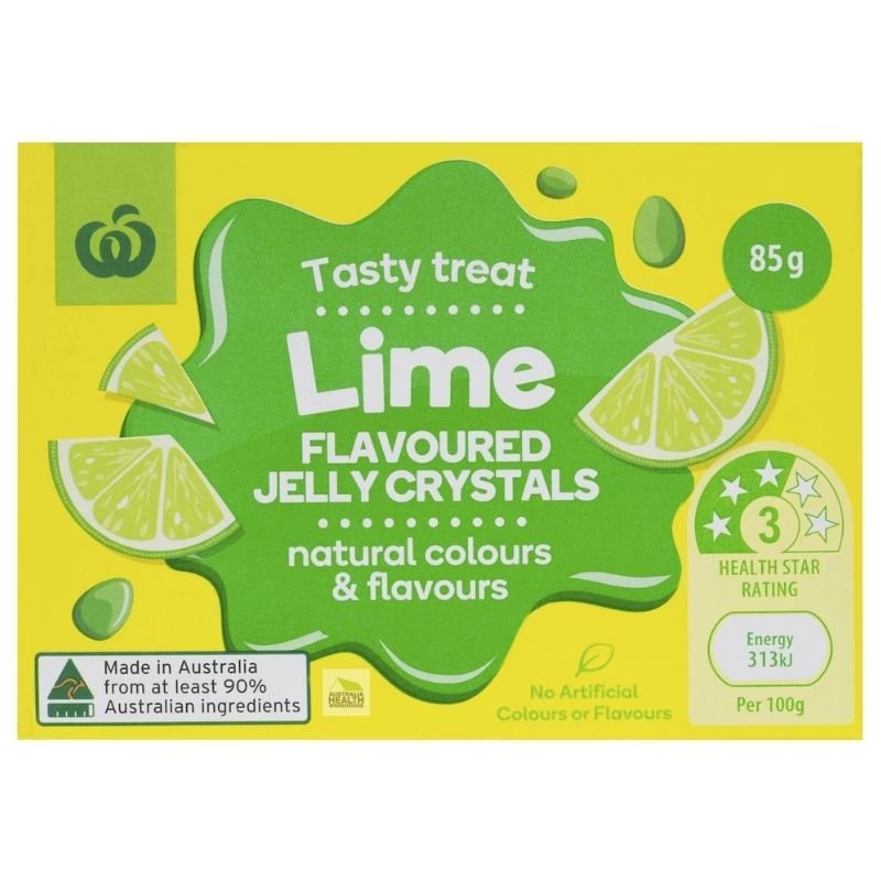 Woolworths Jelly Lime 85g
