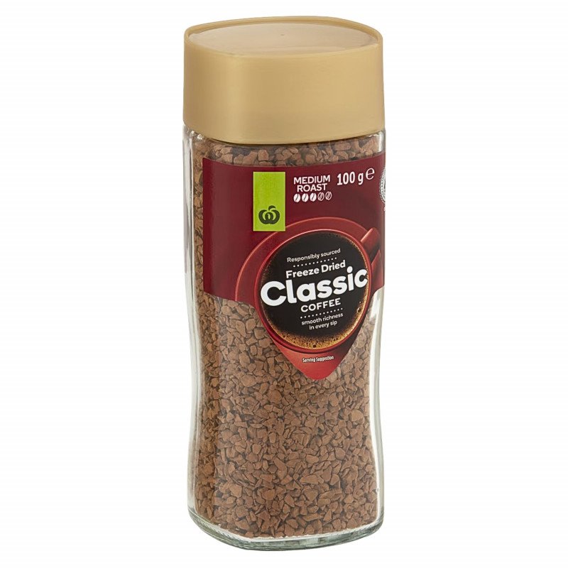 [Expiry: 11/11/2027] Woolworths Freeze Dried Classic Coffee Original 100g