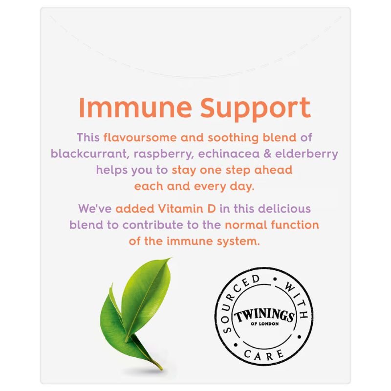 [Expiry Date: 08/01/2029] Twinings Immune Support Flavoured Infusions 8 Pack
