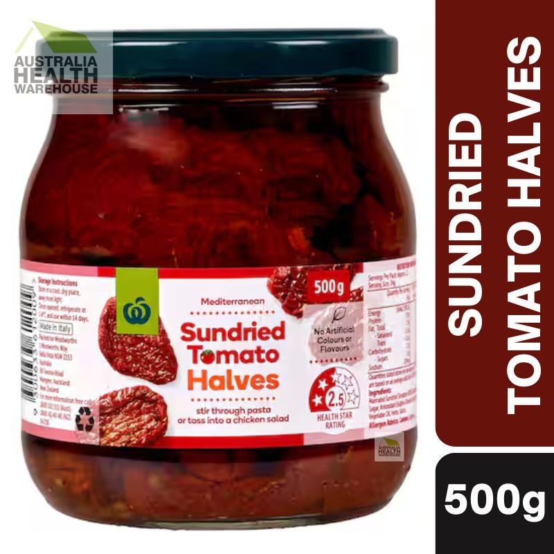 [Expiry: 07/10/2028] Woolworths Sundried Tomato Halves 500g
