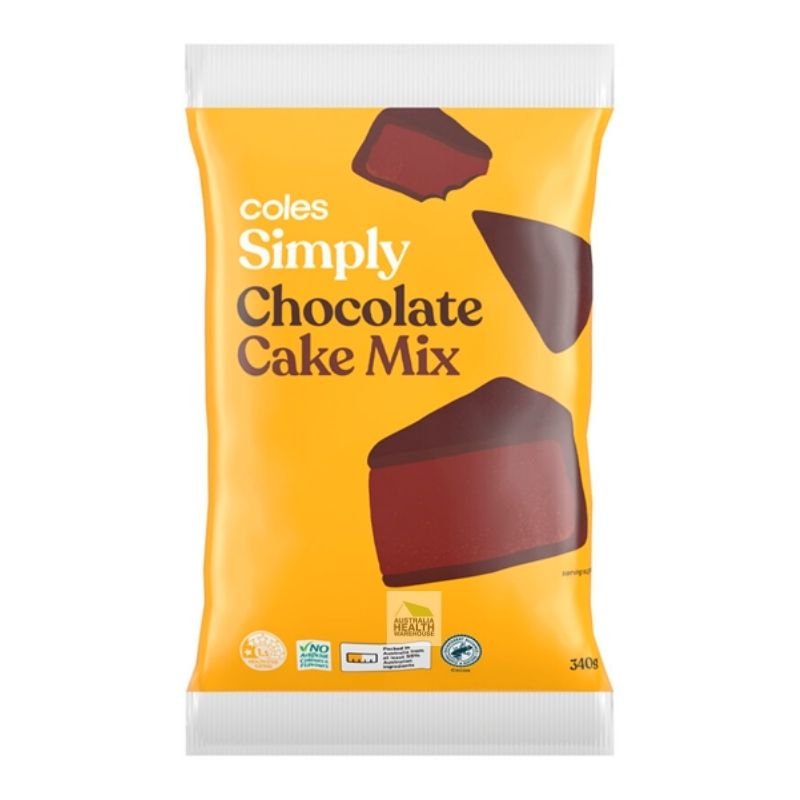 [Expiry Date: 30/10/2026] Coles Simply Chocolate Cake Mix 340g