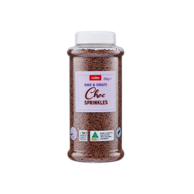 Coles Chocolate Sprinkles  250g