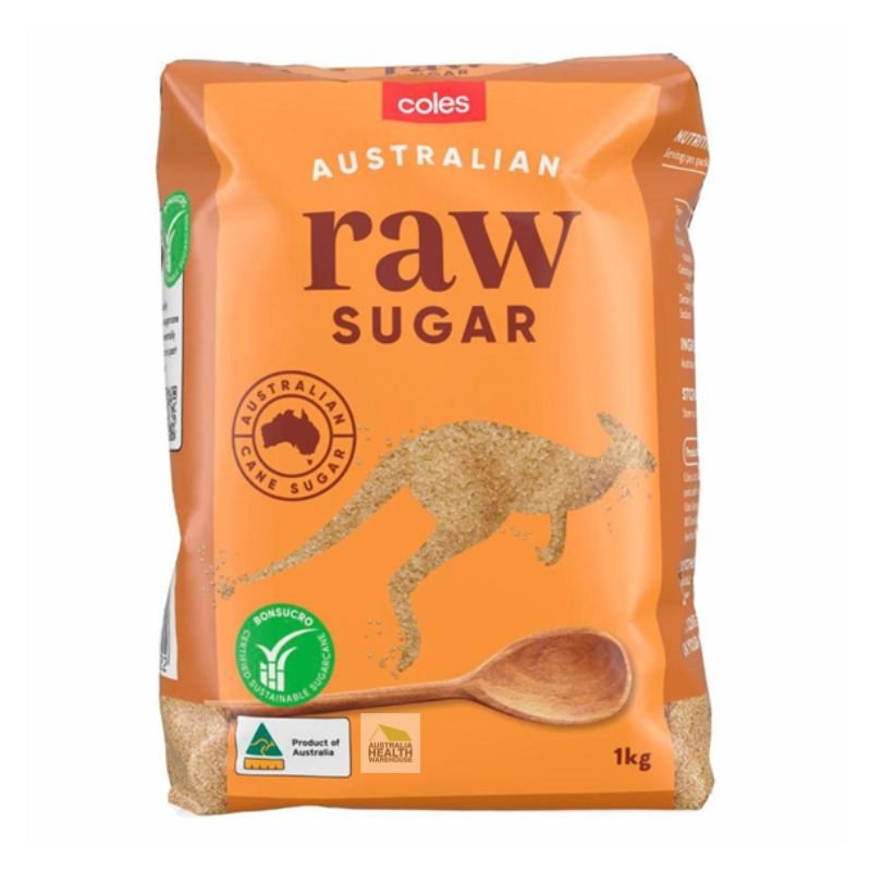 [Expiry Date: 13/08/2027]  Coles Australian Raw Sugar 1kg