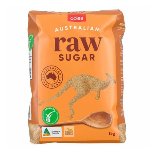 [Expiry Date: 13/08/2027]  Coles Australian Raw Sugar 1kg