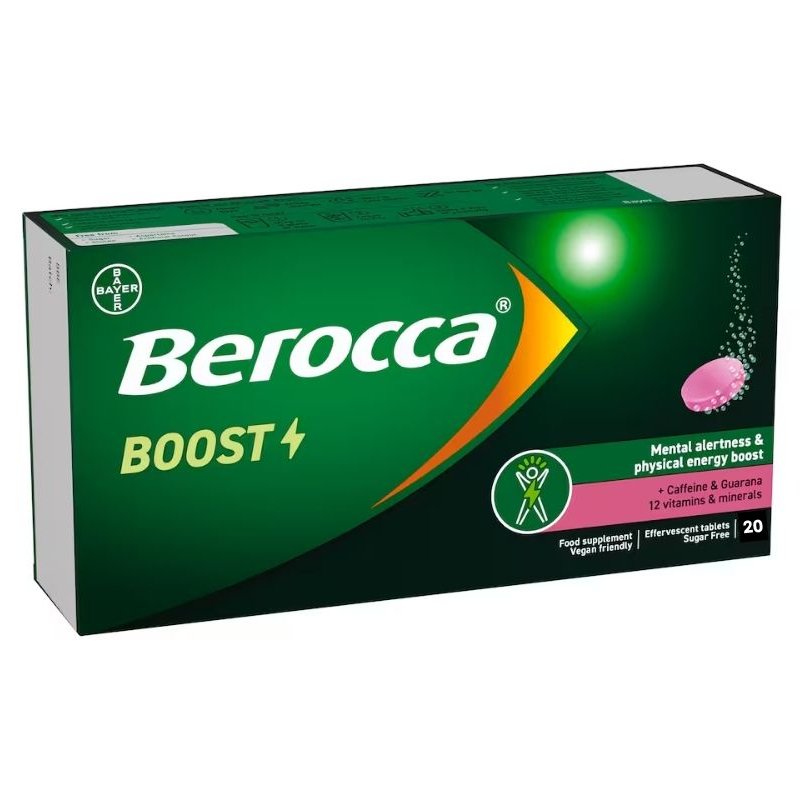 [Expiry: 07/2028] Berocca Boost Energy Vitamin With Guarana 20 Effervescent Tablets