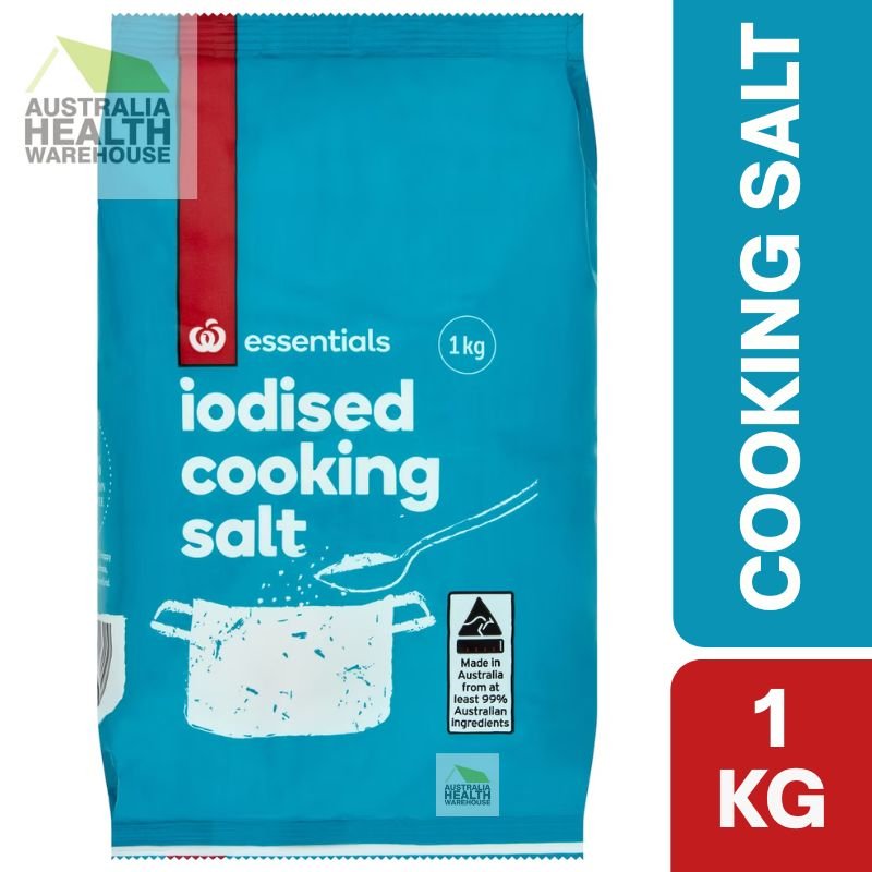 [Expiry: 08/2027] Woolworths Essentials Iodised Cooking Salt 1kg
