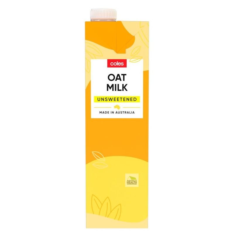 [Expiry: 23/03//2026] Coles Oat Milk Unsweetened 1 Litre