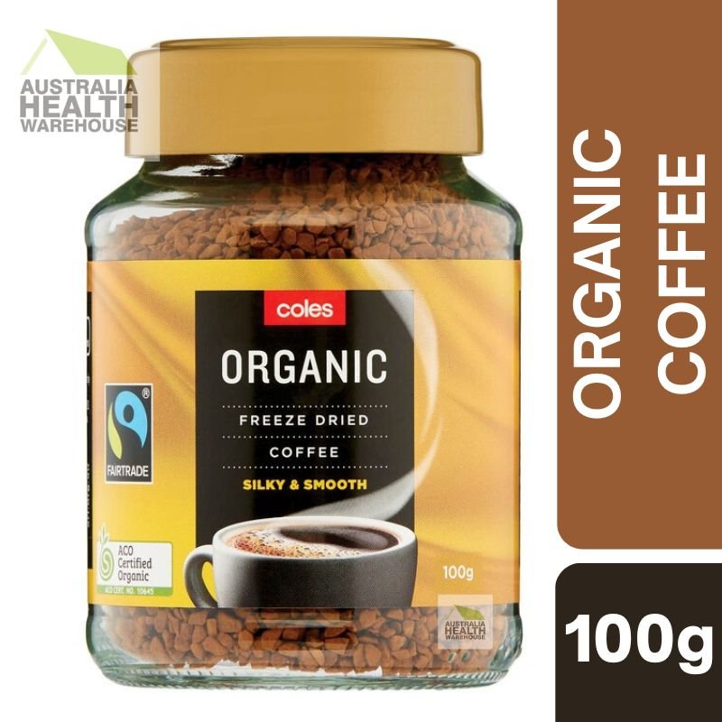 [Expiry: 25/03/2028]  Coles Organic Fairtrade Gold Freeze Dried Coffee 100g