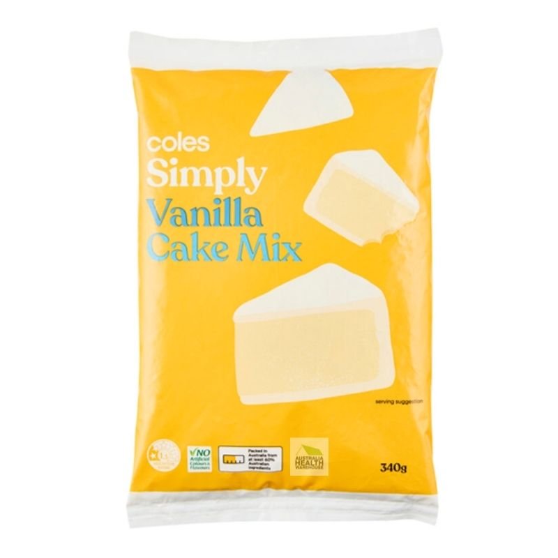 [Expiry Date: 10/11/2026] Coles Simply Vanilla Cake Mix 340g