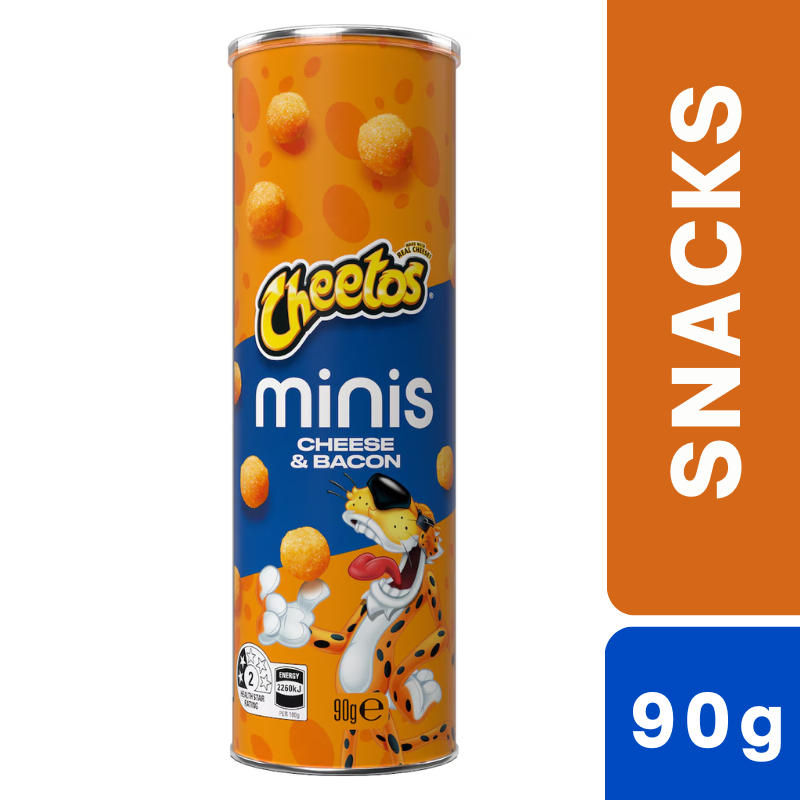 [CLEARANCE Expiry: 29/11/26] Cheetos Minis Cheese & Bacon 90g