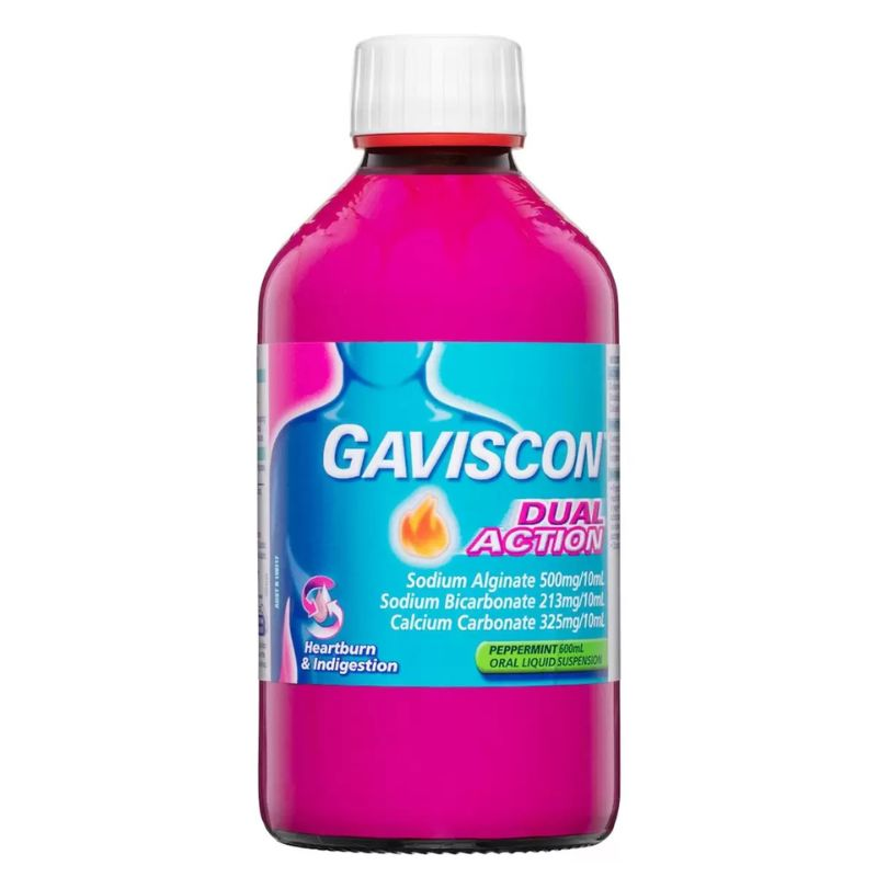 [Expiry: 01/2026] Gaviscon Liquid Dual Action Peppermint 600mL