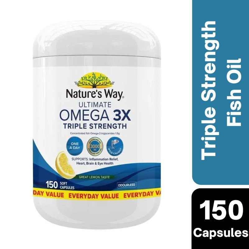 [Expiry: 10/2028] Nature's Way Ultimate Omega 3X Triple Strength 150 Capsules