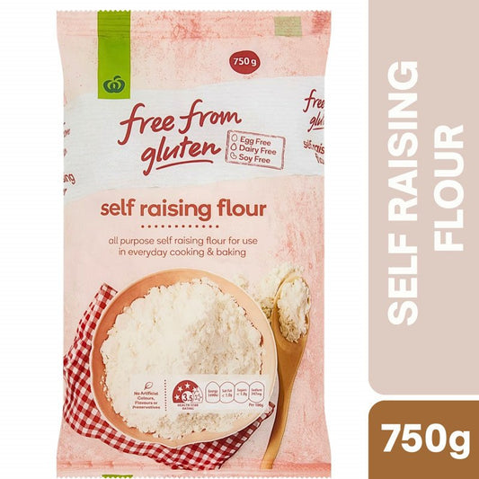 [Expiry Date: 13/01/2027] Woolworths Free From Gluten Self Raising Flour 750g