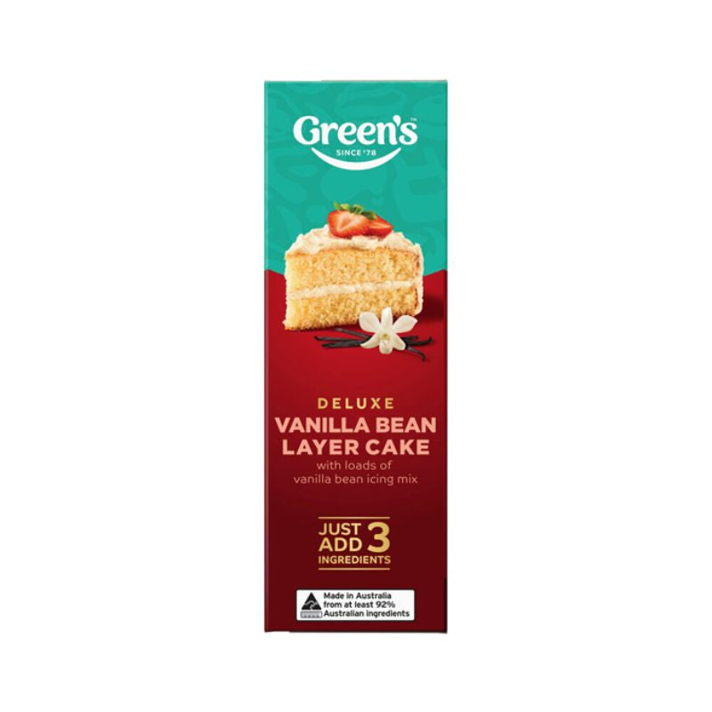 Green's Deluxe Vanilla Bean Layer Cake Mix 555g