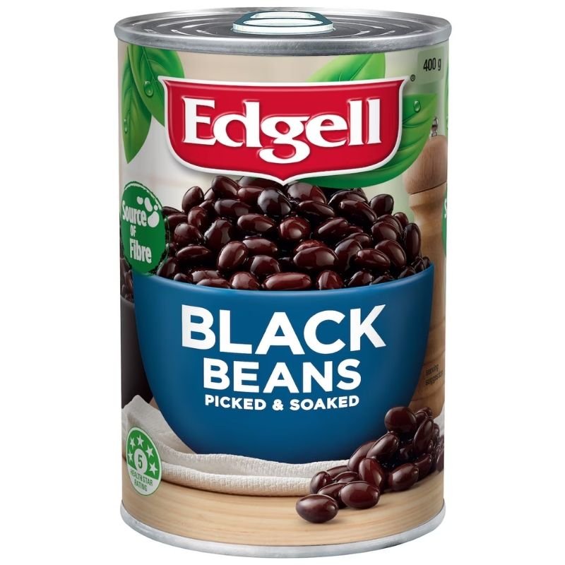 [Expiry Date: 01/04/2029] Edgell Black Beans Plant Protein 400g